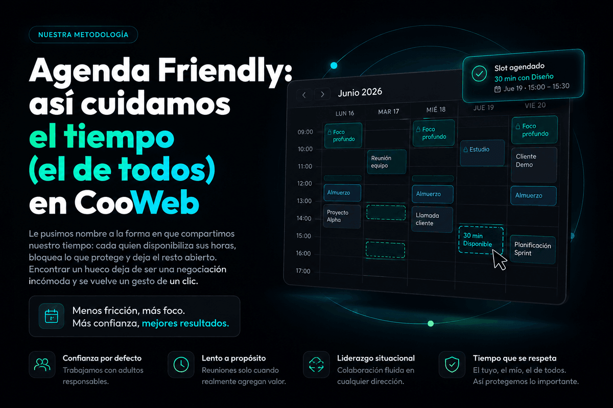 Agenda Friendly: así cuidamos el tiempo (el de todos) en CooWeb